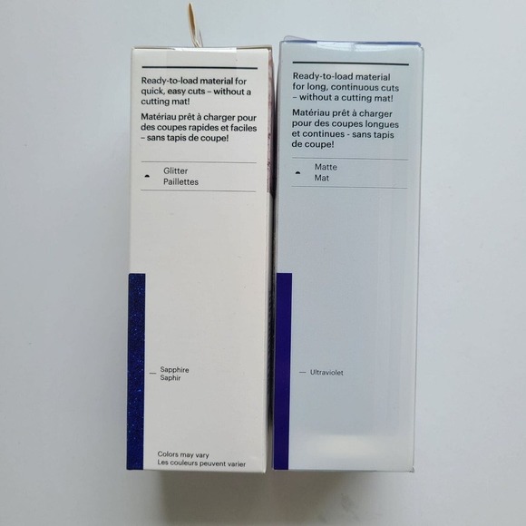 5/$12 Cricut Joy Smart Vinyl Ultraviolet Smart IronOn Sapphire Glitter Blue - Picture 2 of 6